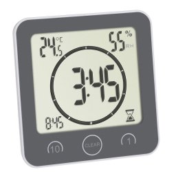 Ceas digital pentru baie si bucatarie cu timer si termohigrometru TFA