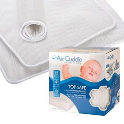 Protectie impermeabila 3D pentru saltea bebe 60x120 cm AirCuddle Top Safe