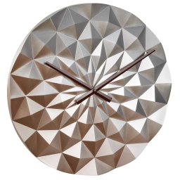 Ceas de perete geometric Diamond, roz auriu metalic, TFA