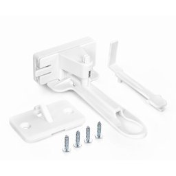 Set sigurante pentru sertare copii Reer, 2 bucati, alb, montaj adeziv sau surub