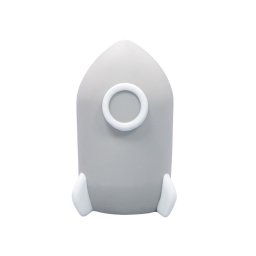 Lampa de veghe LED pentru copii, racheta gri cu timer 15 min, Reer