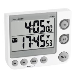 Timer digital dual si cronometru 100 ore cu LED, memorie si volum reglabil