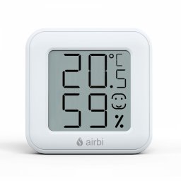 Termohigrometru digital de camera AirBi SMILE, LCD, memorie, magnet