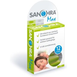 Dopuri de urechi SANOHRA Max pentru adulti, SNR 37 dB, 12 buc