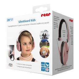 Casti antifonice copii Reer SilentGuard Kids SNR 27, roz, 5+ ani