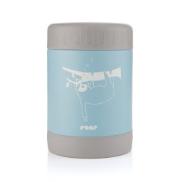 Cutie termica pentru mancare din otel inoxidabil vidat, 300 ml, albastra, Reer