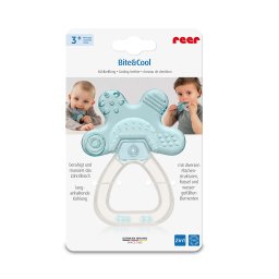 Inel pentru dentitie racoritor cu zornaitoare, 3+ luni, Reer Bite&Cool
