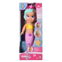 Papusa sirena de baie Simba New Born Baby, 30 cm, tiara magica