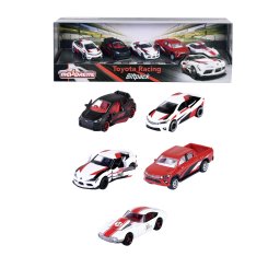 Set 5 masinute metalice Majorette Toyota Racing, modele Toyota