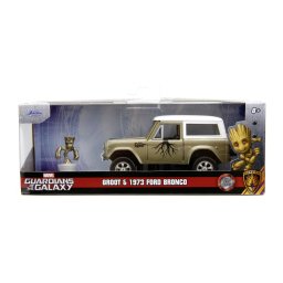 Set masinuta metalica Ford Bronco 1973 cu figurina Groot Jada Marvel