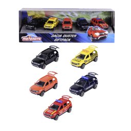 Set 5 masinute Majorette Dacia Duster din metal, scara 1:64