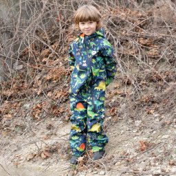 Salopeta impermeabila pentru copii KidsCare Dinozauri, marimea 92