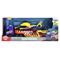 Set camion transportor de salvare cu 3 vehicule, lumini si sunete