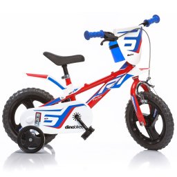 Bicicleta pentru copii Dino Bikes R1, 12 inch, rosu-albastru