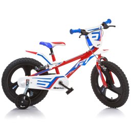Bicicleta pentru copii Dino Bikes R1, 14 inch, rosu-albastru