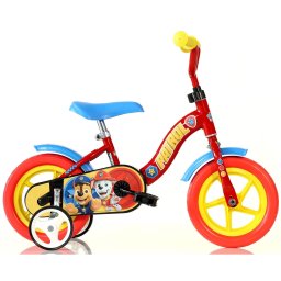 Bicicleta pentru copii Paw Patrol Dino Bikes 10 inch, rosie