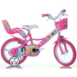 Bicicleta pentru copii Disney Princess Dino Bikes 16 inch, roz