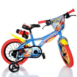 Bicicleta pentru copii Superman Dino Bikes 16 inch, albastra