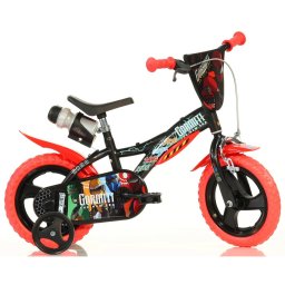 Bicicleta pentru copii Gormiti Dino Bikes 12 inch cu roti ajutatoare