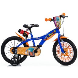 Bicicleta pentru copii Dragon Ball Dino Bikes 16 inch, albastra