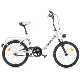 Bicicleta pliabila pentru copii Aurelia Dino Bikes, 20 inch, alb