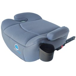 Inaltator auto copii KidsCare FixiGo Isofix R129 i-Size, 125-150 cm, gri