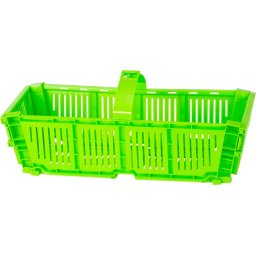 Lada pliabila pentru fructe si legume cu maner, verde, 40x18x15 cm