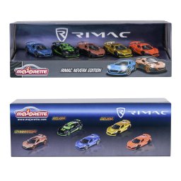 Set 5 masinute Majorette Rimac Nevera Edition, 7,5 cm