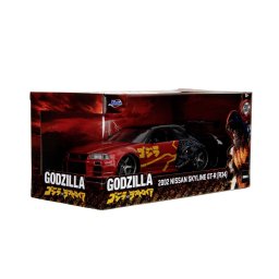 Masinuta metalica Jada Godzilla Nissan Skyline GT-R R34 2002, scara 1:24
