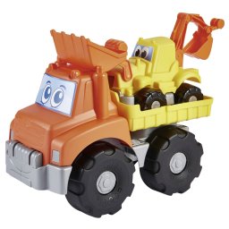 Basculanta cu excavator Ecoiffier 38 cm, jucarie copii