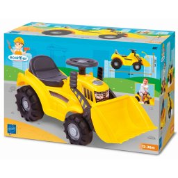 Excavator pentru copii Ecoiffier ride-on 66 cm, galben, 12-36 luni