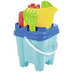 Galetusa castel Ecoiffier 18,5 cm cu accesorii pentru nisip