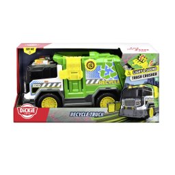Camion de reciclare Dickie Toys 30 cm cu lumini, sunete si accesorii