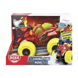 Masina de teren Flaming Fire Monster cu lumini, sunete si abur, 25 cm