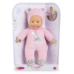 Papusa bebelus Corolle Sweet Heart Ursulet Roz, moale, 30 cm
