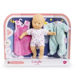 Papusa bebelus Corolle Mini Calin de noapte, alb, 20 cm