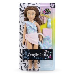 Papusa Corolle Zoe 28 cm cu set de plaja si 5 accesorii