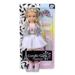 Papusa Corolle Valentine 28 cm cu accesorii, Set Fashion Paris