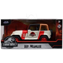 Masinuta metalica Jeep Wrangler Jurassic World, scara 1:32