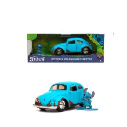 Set Stitch cu figurina si masinuta metalica Volkswagen Beetle 1:32