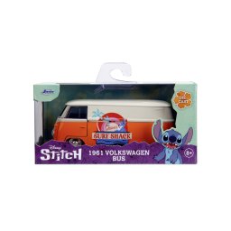 Autobuz metalic Volkswagen Bus 1961 Disney Stitch, scara 1:32