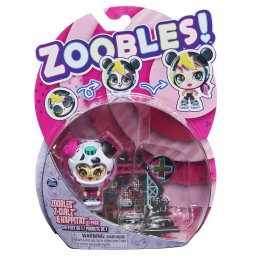 Figurina Zoobles Z-Girlz Fetita Catelusa cu transformare si Happitat