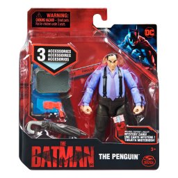 Figurina Batman Film Pinguinul 10 cm cu 3 accesorii si articulatii