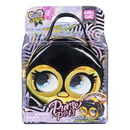 Gentuta micro Purse Pets Pinguin negru cu ochi mobili, Spin Master