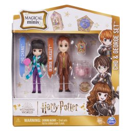 Set 2 figurine Harry Potter Magical Minis Cho si George, 7,5 cm