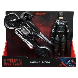 Motocicleta lui Batman cu figurina Batman 30 cm, set de actiune