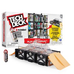 Tech Deck set vitrina transformabila în rampa cu fingerboard Element