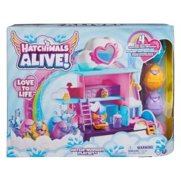Set Hatchimals Alive Hatchi Nursery cu 4 oua surpriza si accesorii