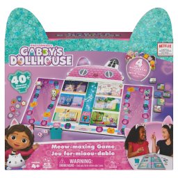 Joc de societate Gabby's Dollhouse Miau Miau cu 4 bentite, 4+ ani