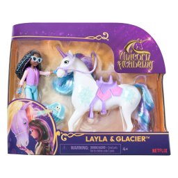 Set Unicorn Academy cu papusa Layla si unicornul Glacier, 4+ ani